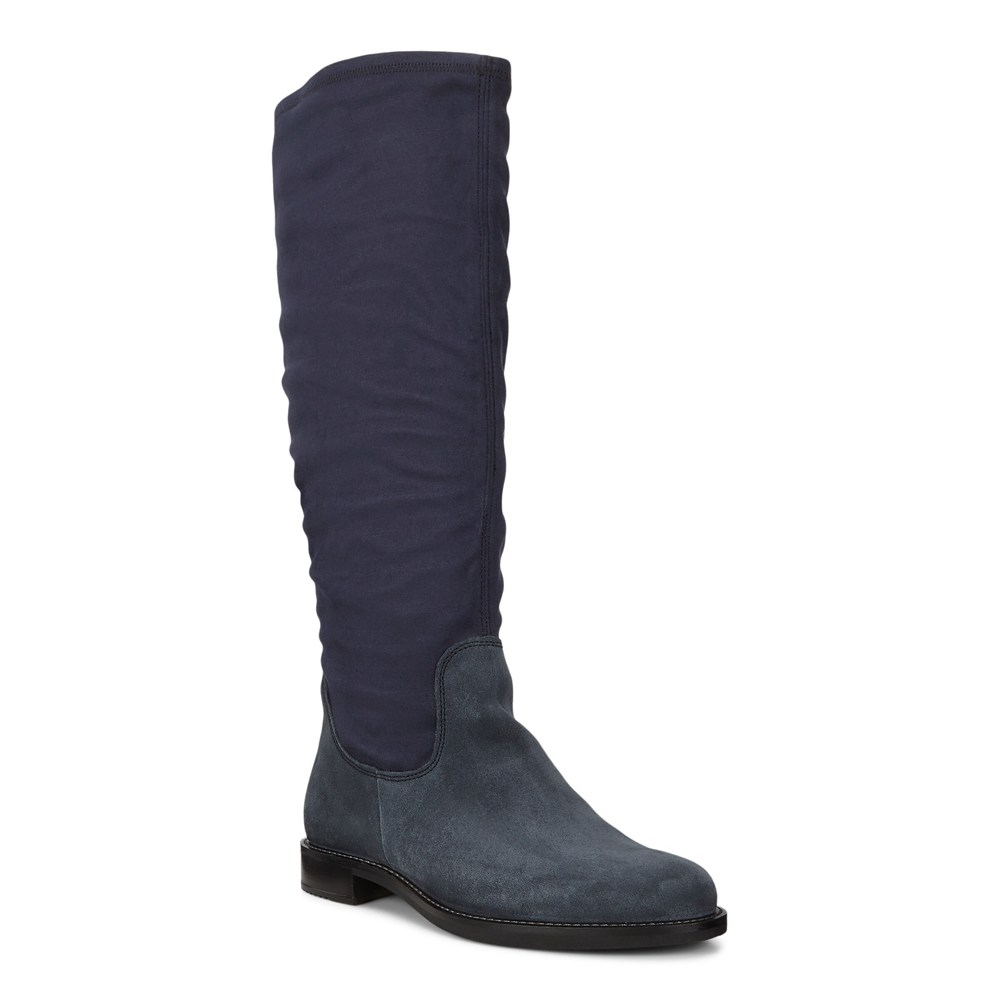 Botas Mujer - ECCO Sartorelle 25 High-Cut - Azul Marino - RVG681057